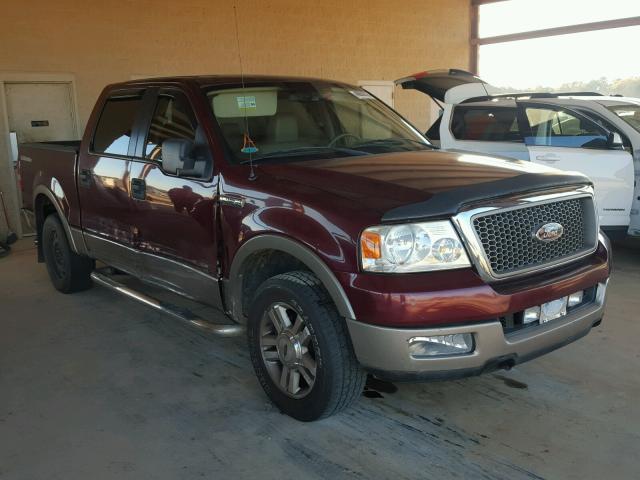 1FTPW12505FB71797 - 2005 FORD F150 SUPER BURGUNDY photo 1