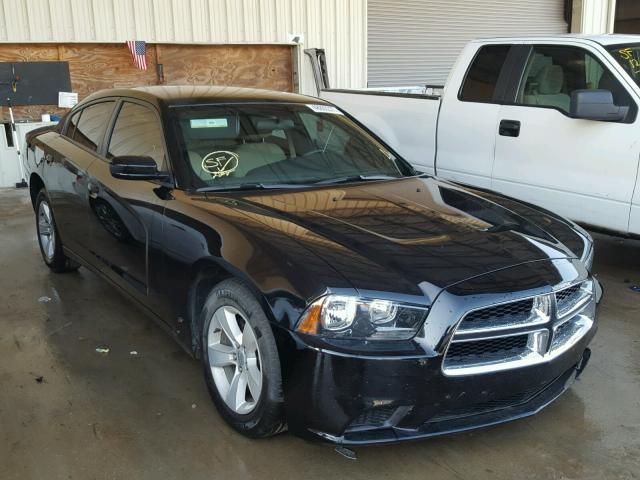 2C3CDXBGXEH213758 - 2014 DODGE CHARGER SE BLACK photo 1