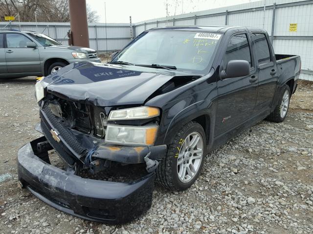 1GCCS136658281629 - 2005 CHEVROLET COLORADO BLACK photo 2