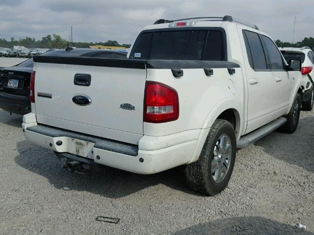 1FMEU33858UA17826 - 2008 FORD EXPLORER S WHITE photo 4