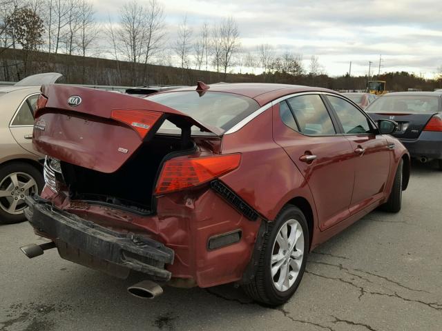 5XXGM4A70DG171728 - 2013 KIA OPTIMA LX RED photo 4