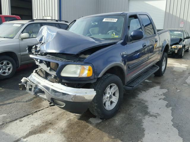 1FTRW08LX2KC13632 - 2002 FORD F150 SUPER BLUE photo 2