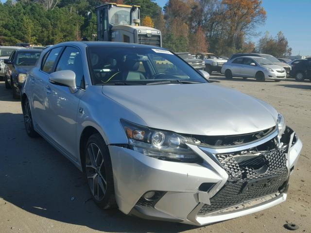 JTHKD5BH3E2199875 - 2014 LEXUS CT 200 SILVER photo 1