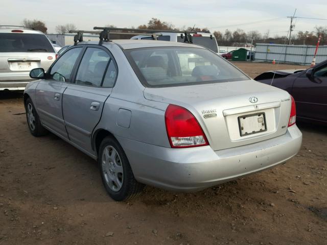 KMHDN45D92U318695 - 2002 HYUNDAI ELANTRA GL GRAY photo 3