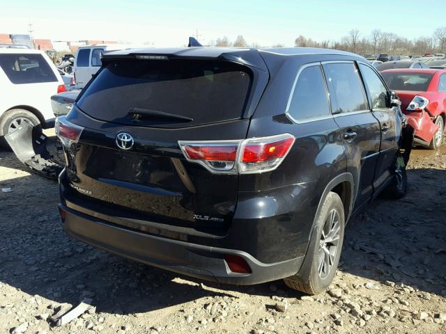 5TDJKRFH2GS284691 - 2016 TOYOTA HIGHLANDER BLACK photo 4