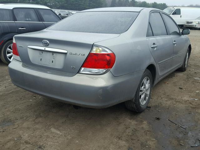 4T1BF30K35U603563 - 2005 TOYOTA CAMRY LE GRAY photo 4