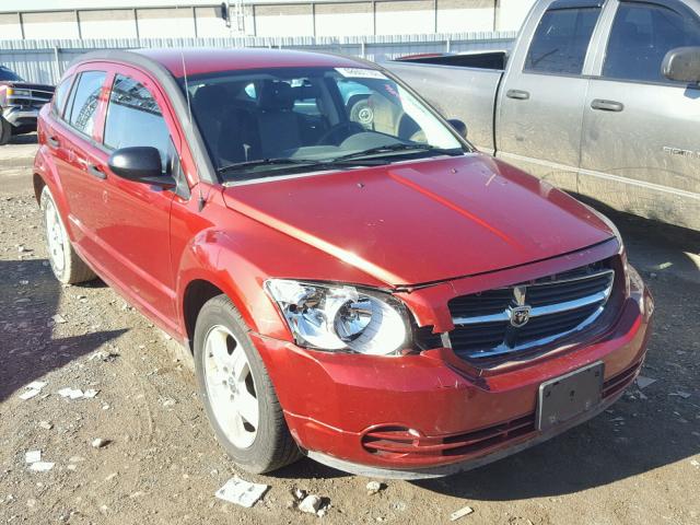 1B3HB48B18D587180 - 2008 DODGE CALIBER SX MAROON photo 1