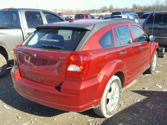 1B3HB48B18D587180 - 2008 DODGE CALIBER SX MAROON photo 4