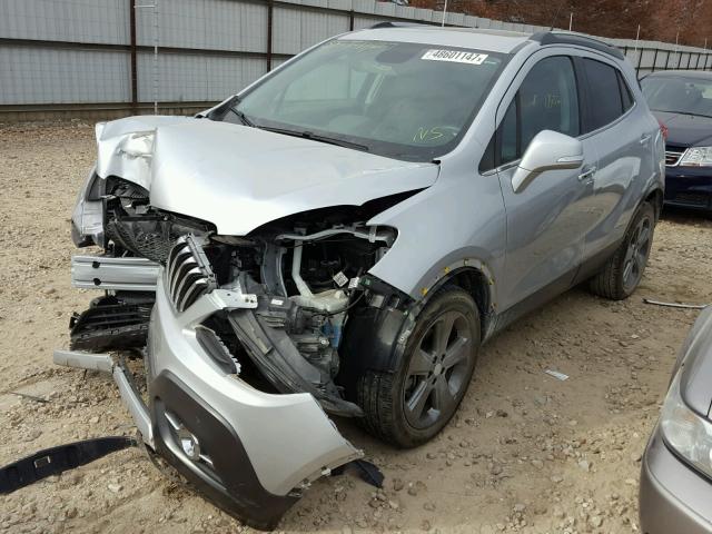 KL4CJCSB0EB720365 - 2014 BUICK ENCORE SILVER photo 2