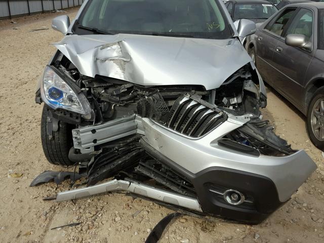 KL4CJCSB0EB720365 - 2014 BUICK ENCORE SILVER photo 9