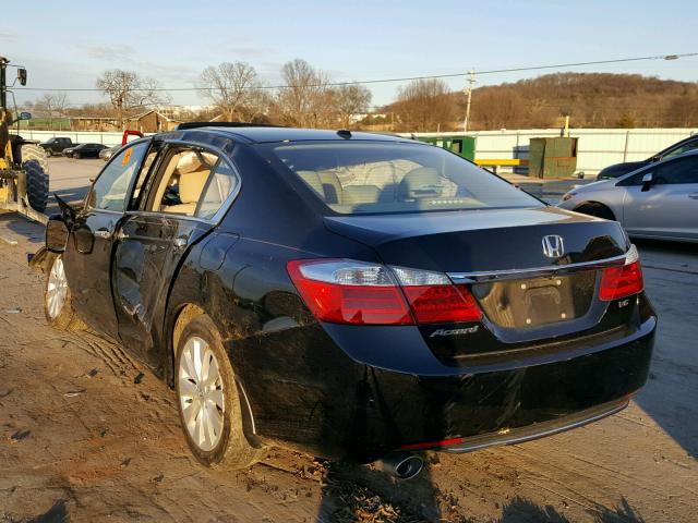 1HGCR3F80EA014307 - 2014 HONDA ACCORD EXL BLACK photo 3