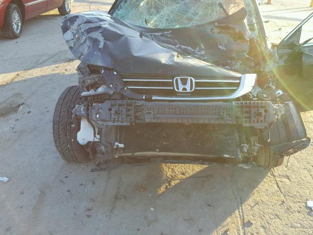 1HGCR3F80EA014307 - 2014 HONDA ACCORD EXL BLACK photo 7