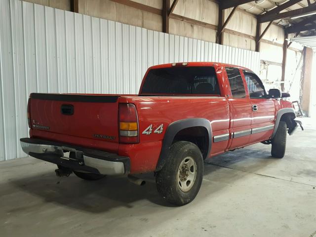 1GCGK29U1YE320212 - 2000 CHEVROLET SILVERADO RED photo 4