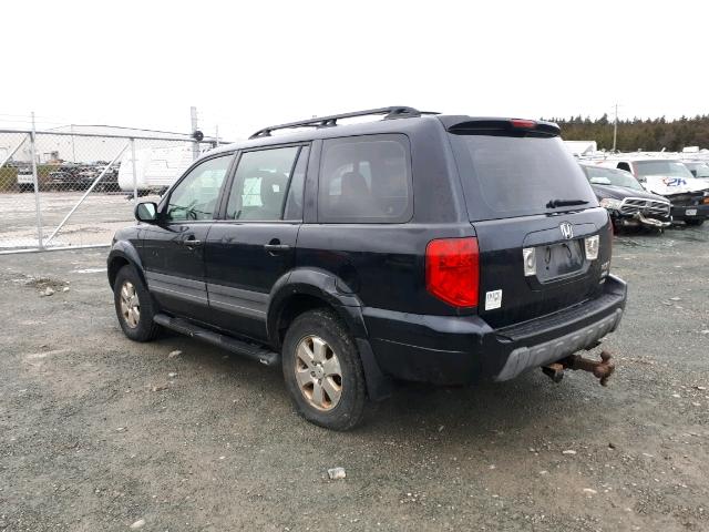 2HKYF18144H004355 - 2004 HONDA PILOT LX BLACK photo 3