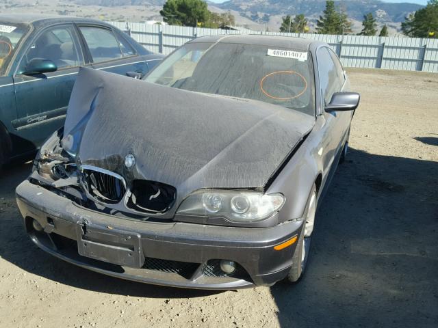 WBABD33495PL06817 - 2005 BMW 325 CI GRAY photo 2