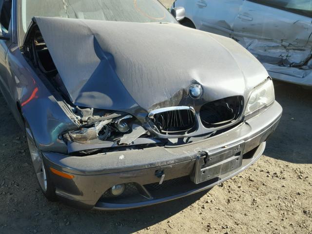 WBABD33495PL06817 - 2005 BMW 325 CI GRAY photo 9
