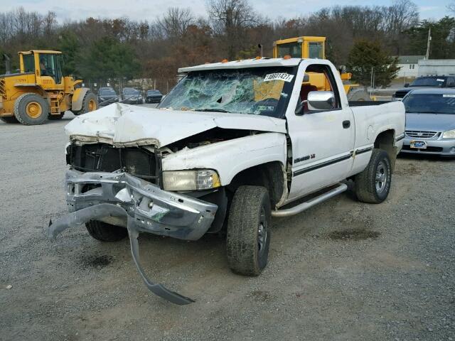 1B7HF16Z8SS268623 - 1995 DODGE RAM 1500 WHITE photo 2