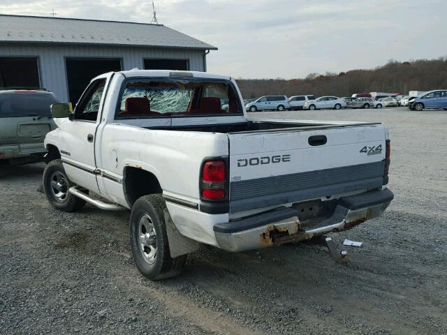 1B7HF16Z8SS268623 - 1995 DODGE RAM 1500 WHITE photo 3