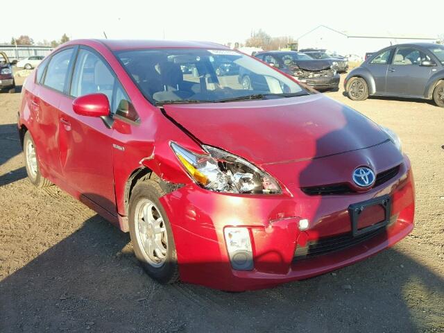 JTDKN3DU7B0290510 - 2011 TOYOTA PRIUS RED photo 1