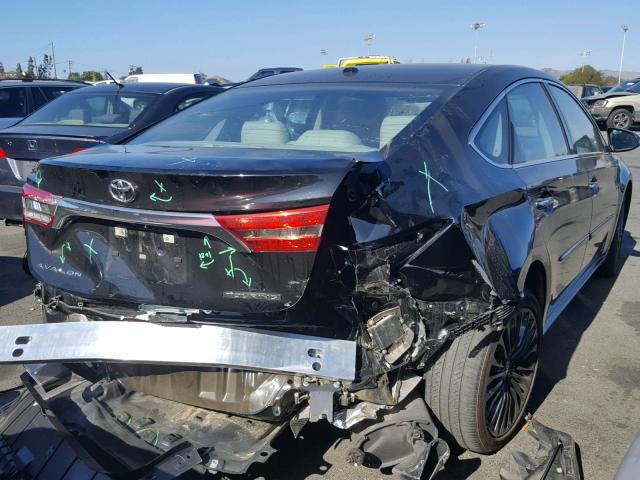 4T1BK1EB3HU252635 - 2017 TOYOTA AVALON XLE BLACK photo 4
