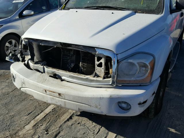 1D8HB58D35F509569 - 2005 DODGE DURANGO LI WHITE photo 9