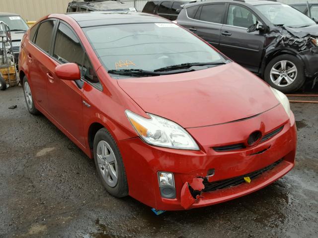 JTDKN3DU7A0003925 - 2010 TOYOTA PRIUS RED photo 1