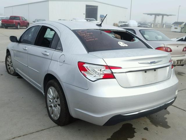 1C3CCBAB8CN271383 - 2012 CHRYSLER 200 LX SILVER photo 3