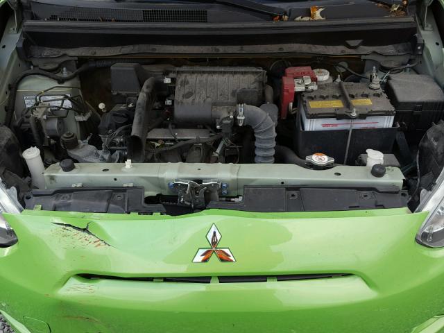 ML32A3HJ1EH006826 - 2014 MITSUBISHI MIRAGE DE GREEN photo 7