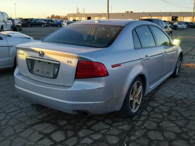 19UUA66254A068063 - 2004 ACURA TL SILVER photo 4