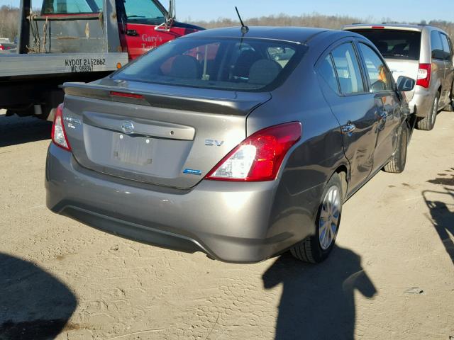 3N1CN7AP0GL802275 - 2016 NISSAN VERSA S GRAY photo 4