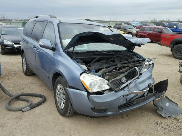 KNDMG4C74C6441127 - 2012 KIA SEDONA LX BLUE photo 1