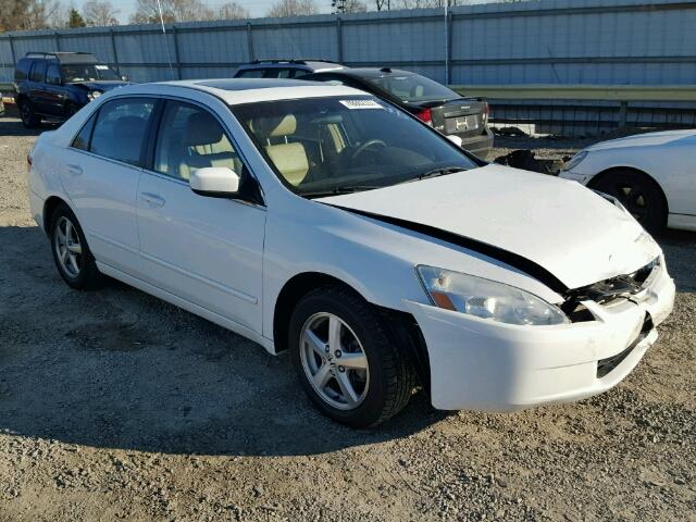 1HGCM568X5A124257 - 2005 HONDA ACCORD EX WHITE photo 1