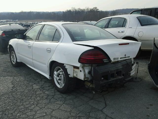 1G2NE52F74M522374 - 2004 PONTIAC GRAND AM S WHITE photo 3