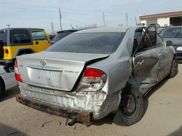 4T1BE32K82U617485 - 2002 TOYOTA CAMRY LE SILVER photo 4