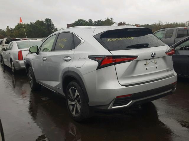 JTJBJRBZ6K2102168 - 2019 LEXUS NX 300H SILVER photo 3