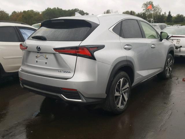 JTJBJRBZ6K2102168 - 2019 LEXUS NX 300H SILVER photo 4