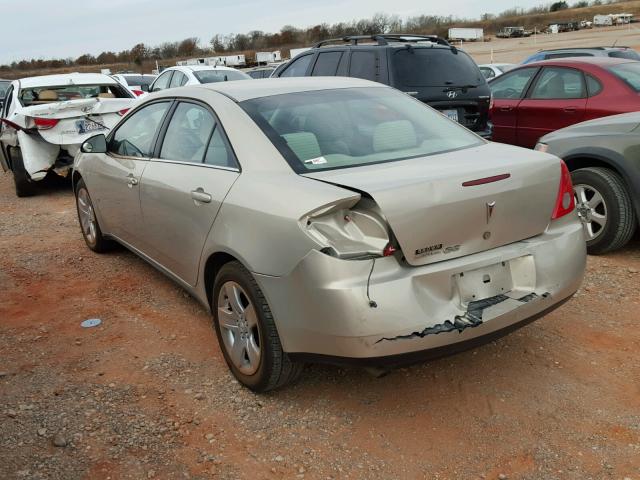 1G2ZG57B394163372 - 2009 PONTIAC G6 GOLD photo 3