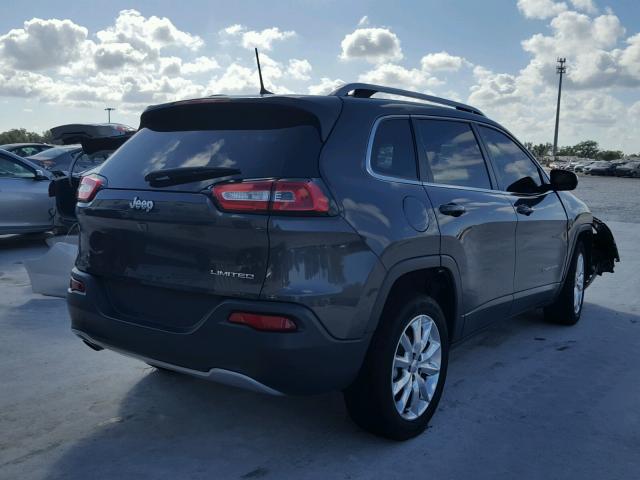 1C4PJLDB3GW200449 - 2016 JEEP CHEROKEE L GRAY photo 4