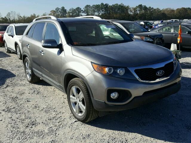 5XYKU4A28DG411232 - 2013 KIA SORENTO EX GRAY photo 1