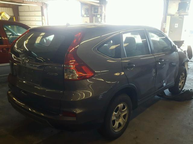 2HKRM4H36GH638817 - 2016 HONDA CR-V LX GRAY photo 4