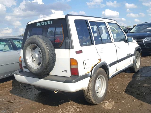 2S3TD03V3T6401788 - 1996 SUZUKI SIDEKICK J WHITE photo 4