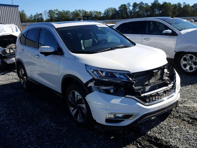 5J6RM3H91FL024664 - 2015 HONDA CR-V TOURI WHITE photo 1