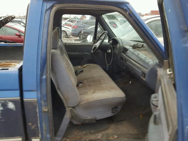 1FTEF15N0NNA70736 - 1992 FORD F150 BLUE photo 5