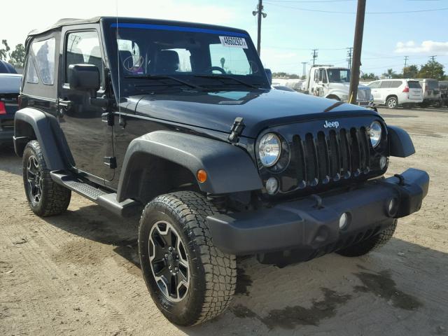 1C4AJWAG2FL676036 - 2015 JEEP WRANGLER S BLACK photo 1