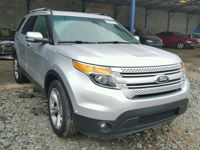 1FM5K8F82FGC33420 - 2015 FORD EXPLORER L SILVER photo 1