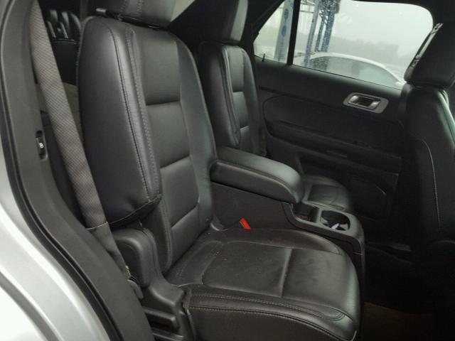 1FM5K8F82FGC33420 - 2015 FORD EXPLORER L SILVER photo 6