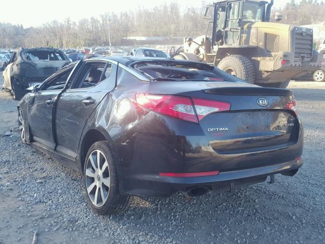 KNAGR4A60B5093393 - 2011 KIA OPTIMA SX BLACK photo 3