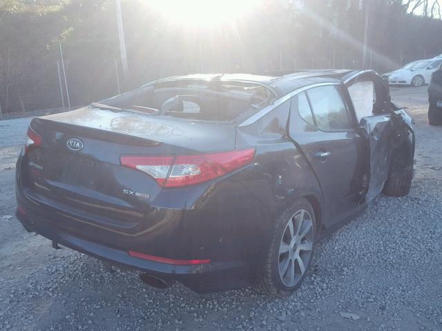 KNAGR4A60B5093393 - 2011 KIA OPTIMA SX BLACK photo 4