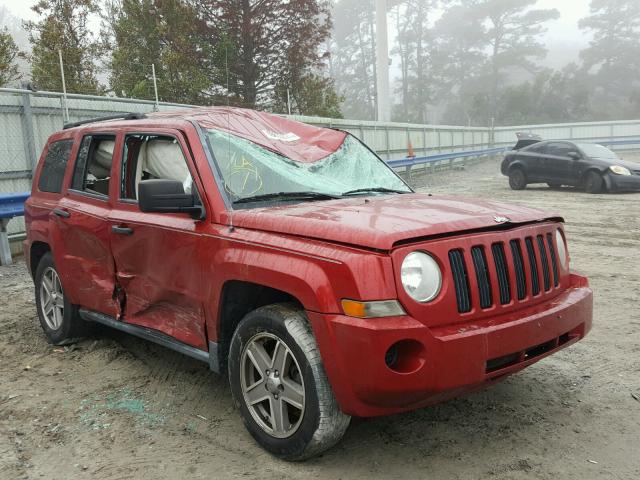 1J8FT28W78D682961 - 2008 JEEP PATRIOT SP RED photo 1