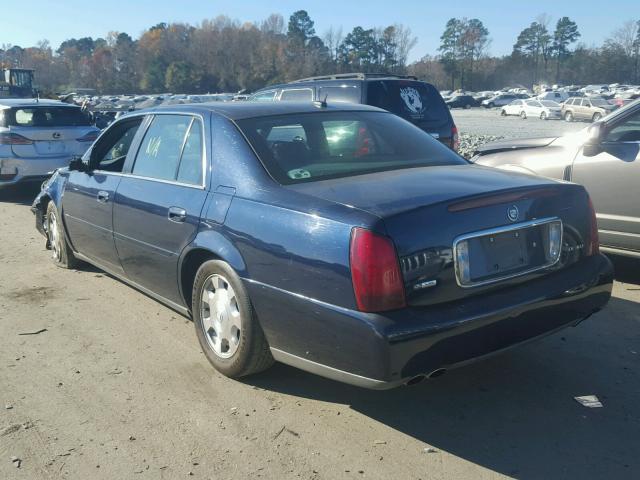 1G6KD54Y95U143039 - 2005 CADILLAC DEVILLE BLUE photo 3